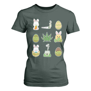 Happy 420 Easter T Shirt For Women TS02 Dark Forest Green Print Your Wear