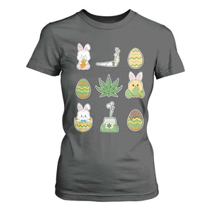Happy 420 Easter T Shirt For Women TS02 Dark Heather Print Your Wear