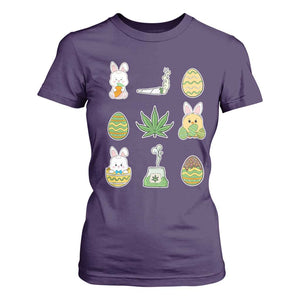 Happy 420 Easter T Shirt For Women TS02 Purple Print Your Wear