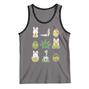 Happy 420 Easter Tank Top TS02 Deep Heather Black Print Your Wear