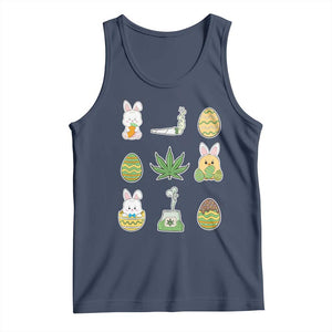Happy 420 Easter Tank Top TS02 Navy Print Your Wear