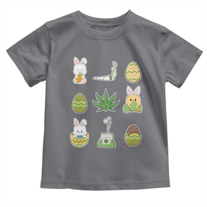 Happy 420 Easter Toddler T Shirt TS02 Charcoal Print Your Wear
