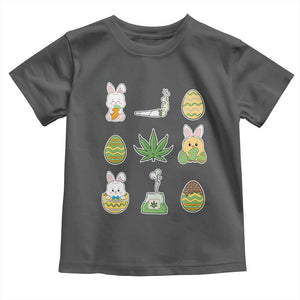 Happy 420 Easter Toddler T Shirt TS02 Dark Heather Print Your Wear