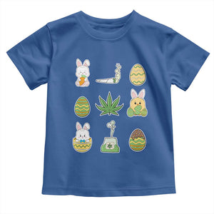 Happy 420 Easter Toddler T Shirt TS02 Royal Blue Print Your Wear