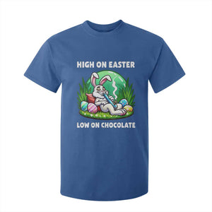 Happy 420 Easter T Shirt For Kid Funny Bunny Marijuana Cannabis Weed TS02 Royal Blue Print Your Wear