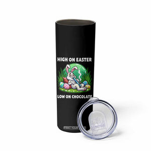 Happy 420 Easter Skinny Tumbler Funny Bunny Marijuana Cannabis Weed TS02 Print Your Wear