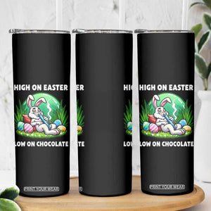 Happy 420 Easter Skinny Tumbler Funny Bunny Marijuana Cannabis Weed TS02 Print Your Wear