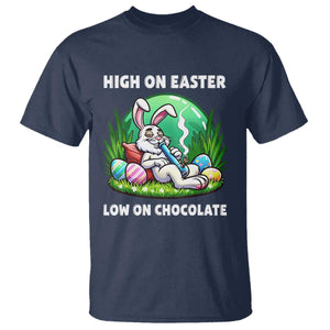 Happy 420 Easter T Shirt Funny Bunny Marijuana Cannabis Weed TS02 Navy Print Your Wear