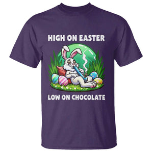 Happy 420 Easter T Shirt Funny Bunny Marijuana Cannabis Weed TS02 Purple Print Your Wear