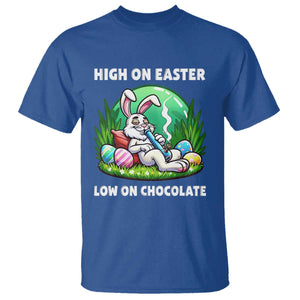 Happy 420 Easter T Shirt Funny Bunny Marijuana Cannabis Weed TS02 Royal Blue Print Your Wear