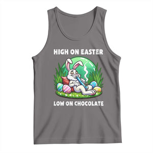 Happy 420 Easter Tank Top Funny Bunny Marijuana Cannabis Weed TS02 Deep Heather Print Your Wear