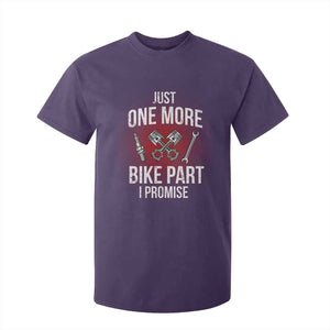 Funny Biker T Shirt For Kid One More Bike Part Motorcycle Mechanic TS02 Purple Print Your Wear