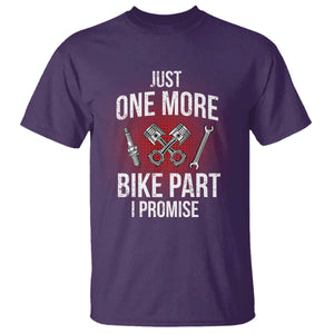 Funny Biker T Shirt One More Bike Part Motorcycle Mechanic TS02 Purple Print Your Wear