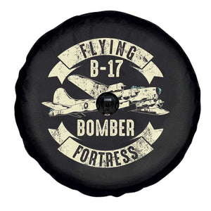 Vintage B-17 Bomber WW2 Aircraft Spare Tire Cover Plane Aviation Fighter Airplane Retro Grunge TS02 Print Your Wear