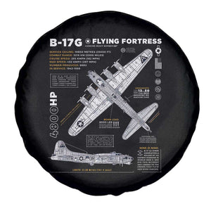 B-17 Flying Fortress Spare Tire Cover WW2 B-17G Bomber Vintage Aviation TS02 Print Your Wear