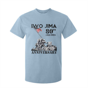 Iwo Jima WWII Veteran T Shirt For Kid 80th Anniversary 4th of July US Flag TS02 Light Blue Print Your Wear