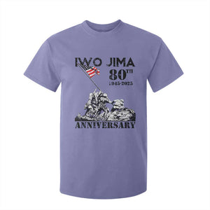 Iwo Jima WWII Veteran T Shirt For Kid 80th Anniversary 4th of July US Flag TS02 Violet Print Your Wear