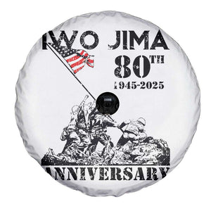 Iwo Jima WWII Veteran Spare Tire Cover 80th Anniversary 4th of July US Flag TS02 Print Your Wear