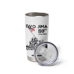 Iwo Jima WWII Veteran Tumbler Cup 80th Anniversary 4th of July US Flag TS02 Print Your Wear