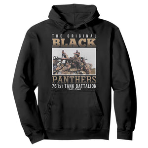 761st Tank Battalion Tribute Hoodie Black Panthers WW2 Heroes TS02 Black Print Your Wear