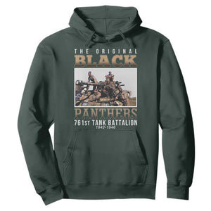 761st Tank Battalion Tribute Hoodie Black Panthers WW2 Heroes TS02 Dark Forest Green Print Your Wear