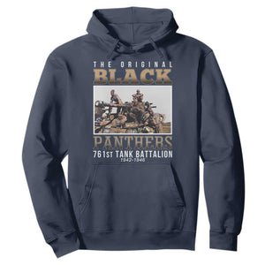 761st Tank Battalion Tribute Hoodie Black Panthers WW2 Heroes TS02 Navy Print Your Wear