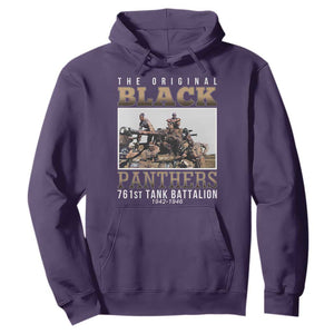 761st Tank Battalion Tribute Hoodie Black Panthers WW2 Heroes TS02 Purple Print Your Wear