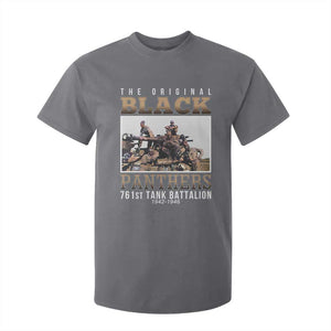 761st Tank Battalion Tribute T Shirt For Kid Black Panthers WW2 Heroes TS02 Charcoal Print Your Wear