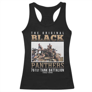761st Tank Battalion Tribute Racerback Tank Top Black Panthers WW2 Heroes TS02 Black Print Your Wear