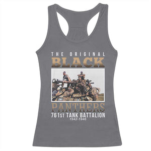 761st Tank Battalion Tribute Racerback Tank Top Black Panthers WW2 Heroes TS02 Charcoal Print Your Wear