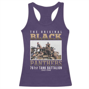 761st Tank Battalion Tribute Racerback Tank Top Black Panthers WW2 Heroes TS02 Purple Print Your Wear