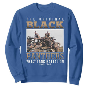 761st Tank Battalion Tribute Sweatshirt Black Panthers WW2 Heroes TS02 Royal Blue Print Your Wear