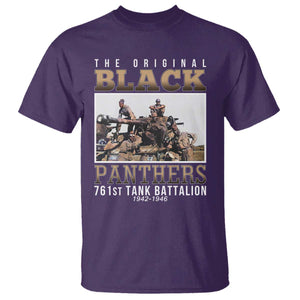 761st Tank Battalion Tribute T Shirt Black Panthers WW2 Heroes TS02 Purple Print Your Wear