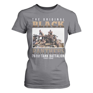 761st Tank Battalion Tribute T Shirt For Women Black Panthers WW2 Heroes TS02 Charcoal Print Your Wear