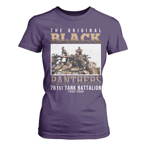 761st Tank Battalion Tribute T Shirt For Women Black Panthers WW2 Heroes TS02 Purple Print Your Wear