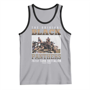 761st Tank Battalion Tribute Tank Top Black Panthers WW2 Heroes TS02 Athletic Heather Black Print Your Wear