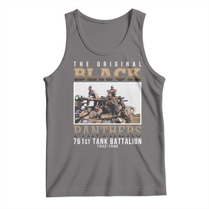 761st Tank Battalion Tribute Tank Top Black Panthers WW2 Heroes TS02 Deep Heather Print Your Wear