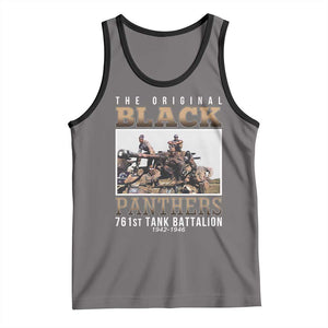 761st Tank Battalion Tribute Tank Top Black Panthers WW2 Heroes TS02 Deep Heather Black Print Your Wear