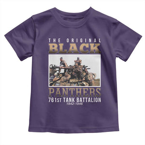 761st Tank Battalion Tribute Toddler T Shirt Black Panthers WW2 Heroes TS02 Purple Print Your Wear