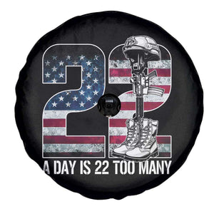 Veteran Suicide Awareness Spare Tire Cover 22 A Day is 22 Too Many Veteran Lives Matter TS02 Print Your Wear