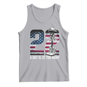 Veteran Suicide Awareness Tank Top 22 A Day is 22 Too Many Veteran Lives Matter TS02 Athletic Heather Print Your Wear