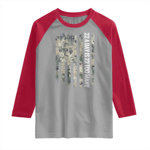 Veteran Suicide Awareness Raglan Shirt USA Flag 22 A Day Is 22 Too Many TS02 Sport Gray Red Print Your Wear