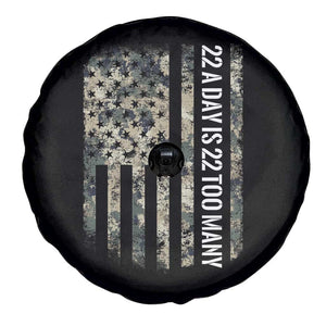 Veteran Suicide Awareness Spare Tire Cover USA Flag 22 A Day Is 22 Too Many TS02 Print Your Wear