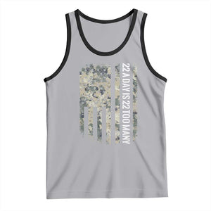 Veteran Suicide Awareness Tank Top USA Flag 22 A Day Is 22 Too Many TS02 Athletic Heather Black Print Your Wear