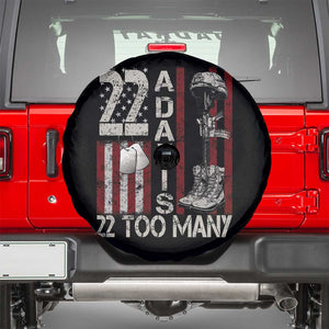 Veteran Suicide Awareness Spare Tire Cover 22 A Day Is 22 Too Many TS02 Black Print Your Wear