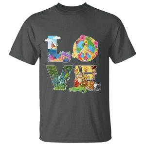 Love Earth Day T Shirt Alphabet Save The Planet Everyday Environment TS02 Dark Heather Printyourwear