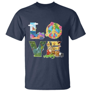 Love Earth Day T Shirt Alphabet Save The Planet Everyday Environment TS02 Navy Printyourwear