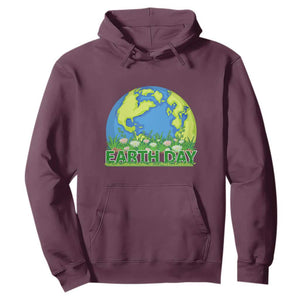 Earth Day Birthday Hoodie Save The Planet Everyday TS02 Maroon Printyourwear