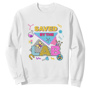 Lab Week Sweatshirt Saved By The Lab Retro Medical Laboratory Tech TS02 White Printyourwear