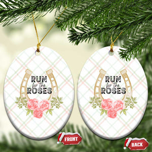 Ky Derby Horse Racing Ceramic Ornament Horses and Roses TS02 Print Your Wear